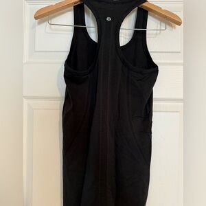 Lululemon swiftly racerback tank, black, size 4